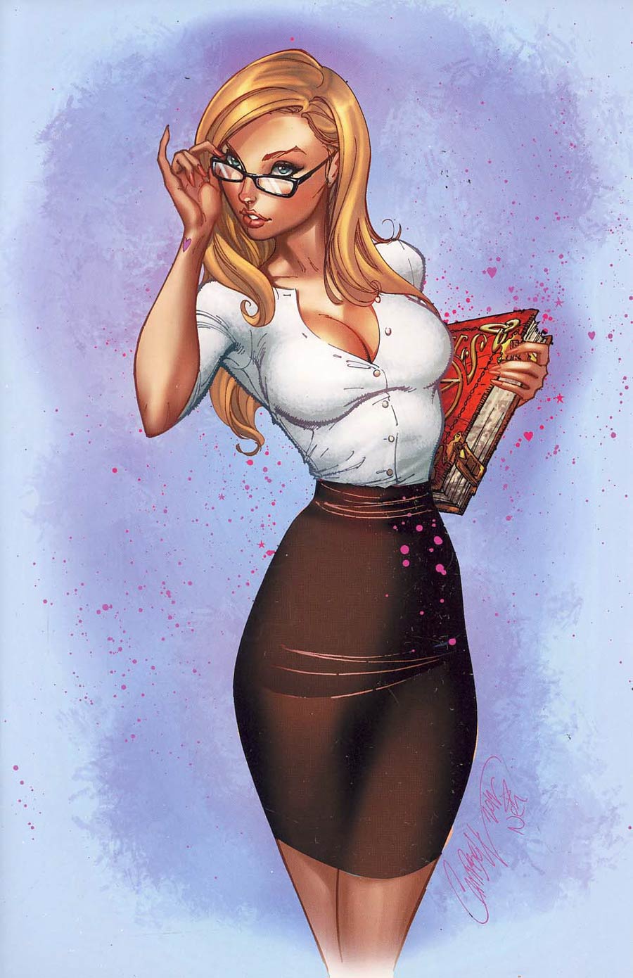 Call Of Wonderland #1 Cover C J. Scott Campbell Blue Rainbow Exclusive