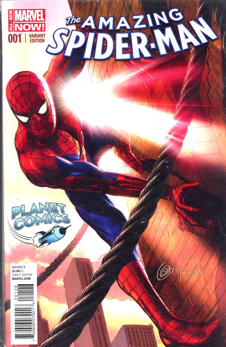 Amazing Spider-man Vol 3 #1 Cover Z-O Greg Horn Planet Comics Variant
