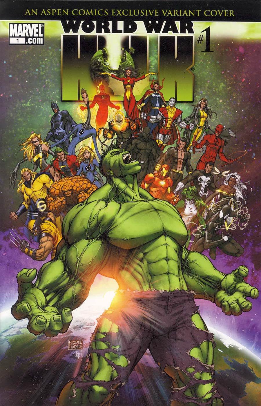 World War Hulk #1 Cover E Michael Turner Aspen Variant