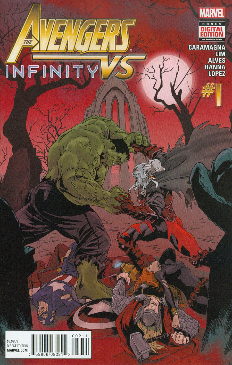 Avengers vs Infinity #1 Cover A Regular Kalman Andrasofszky Cover