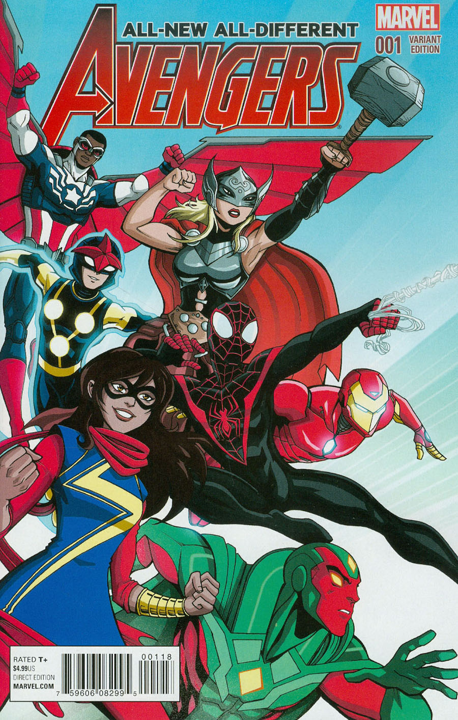 All-New All-Different Avengers #1 Cover D Incentive Luchiano Vecchio Variant Cover