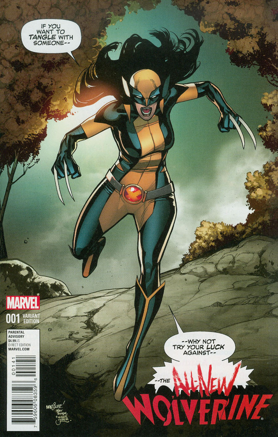 All-New Wolverine #1 Cover E Incentive David Marquez Variant Cover