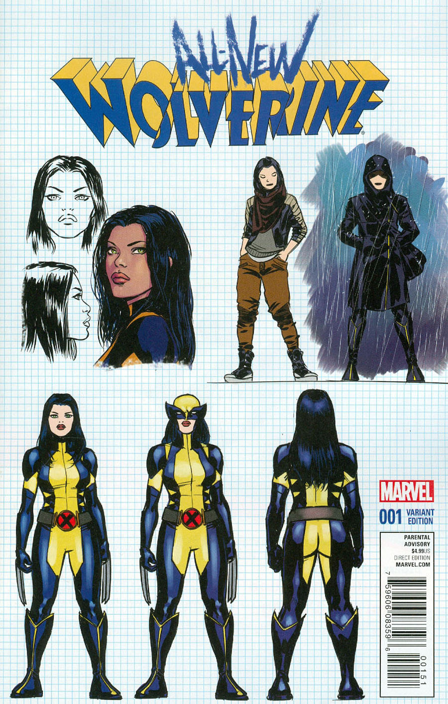 All-New Wolverine #1 Cover F Incentive David Lopez Design Variant Cover