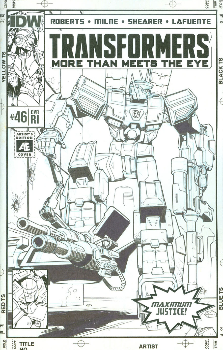 Transformers More Than Meets The Eye #46 Cover C Incentive Nick Roche Artists Edition Variant Cover