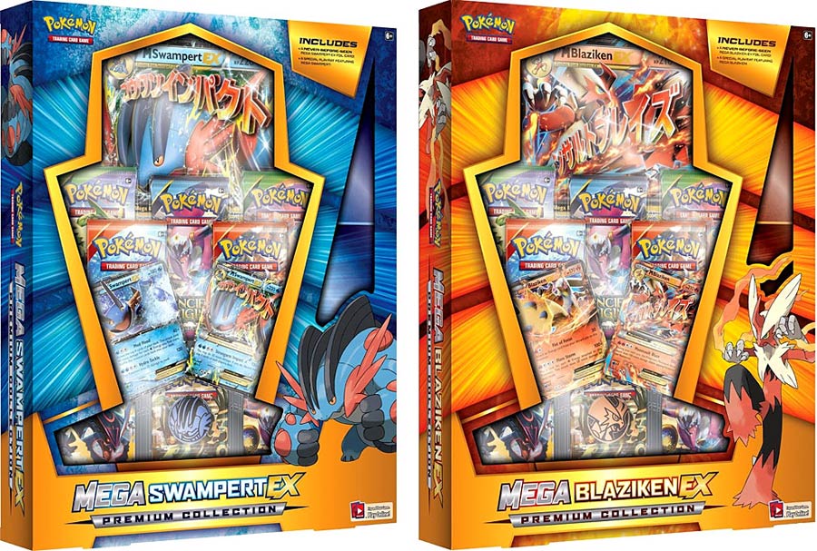 Pokemon TCG Mega Blaziken EX Plus Mega Swampert EX Boxes