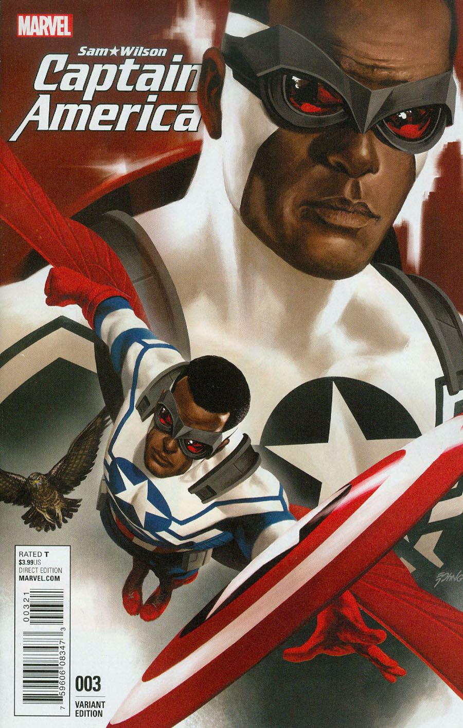 Captain America Sam Wilson #3 Cover B Incentive Steve Epting Variant Cover