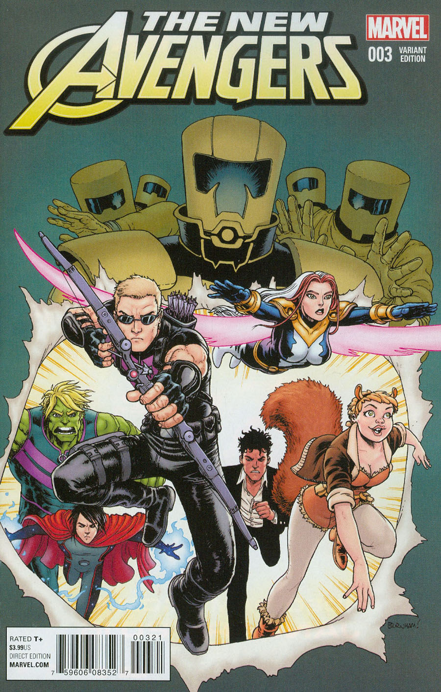 New Avengers Vol 4 #3 Cover B Incentive Chris Burnham Variant Cover