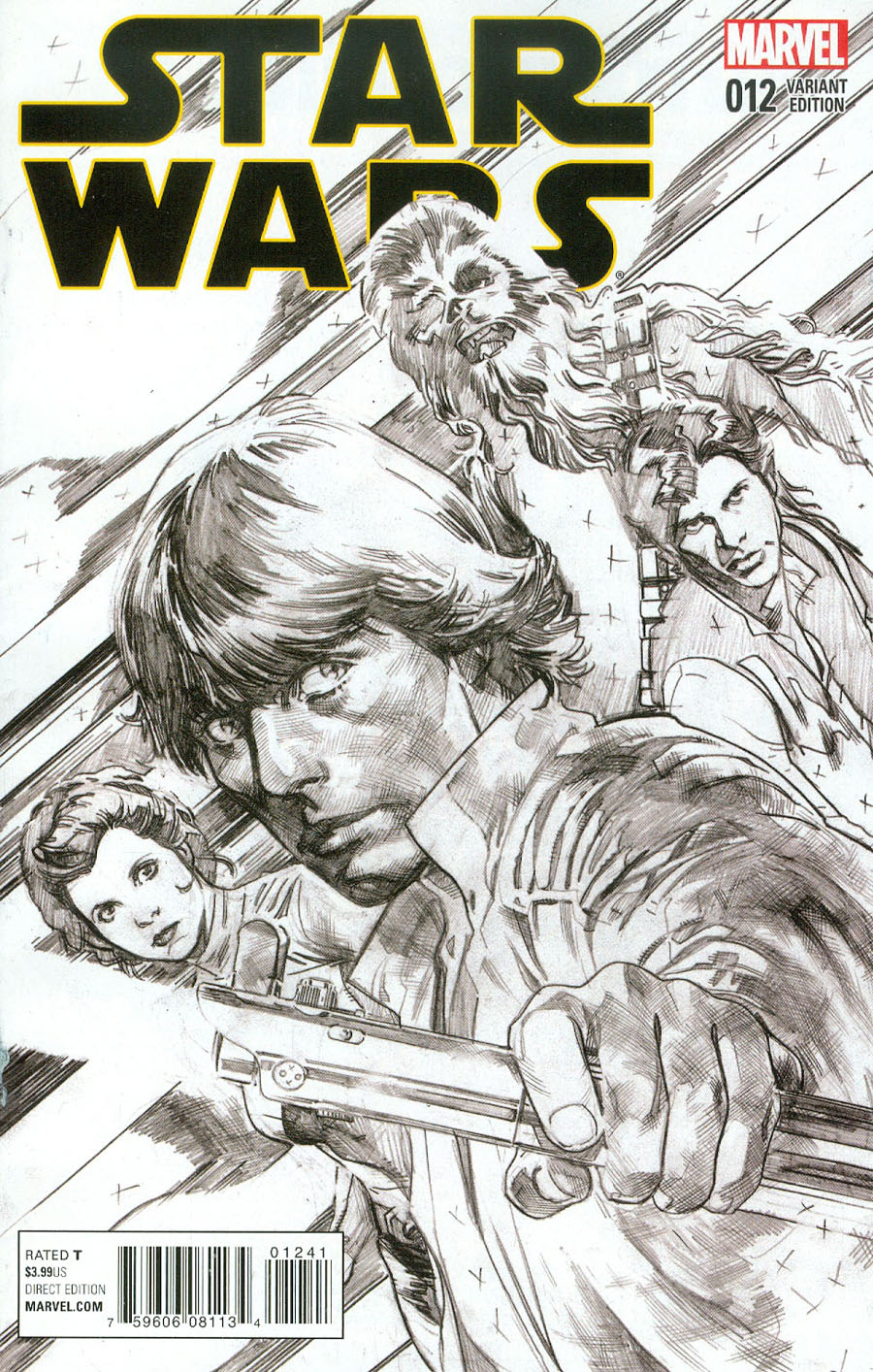 Star Wars Vol 4 #12 Cover C Incentive Stuart Immonen Sketch Cover