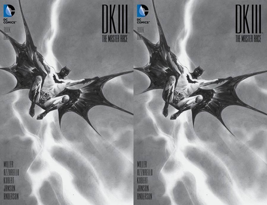 Dark Knight III The Master Race #1 Cover Z-F DF Exclusive Jae Lee Black & White Variant Cover CGC Dual Pack