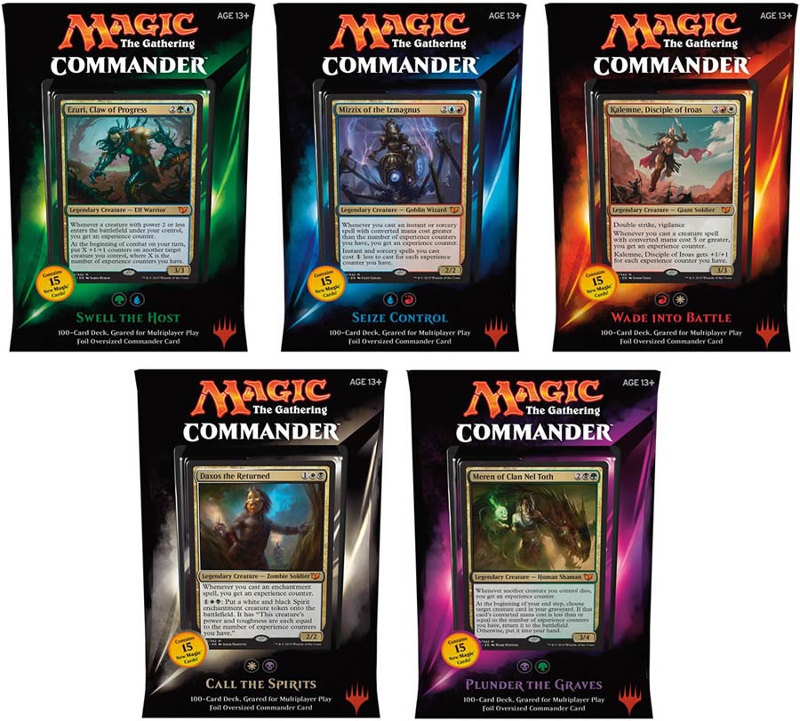 Magic The Gathering Commander 2015 Case Of 5 Decks