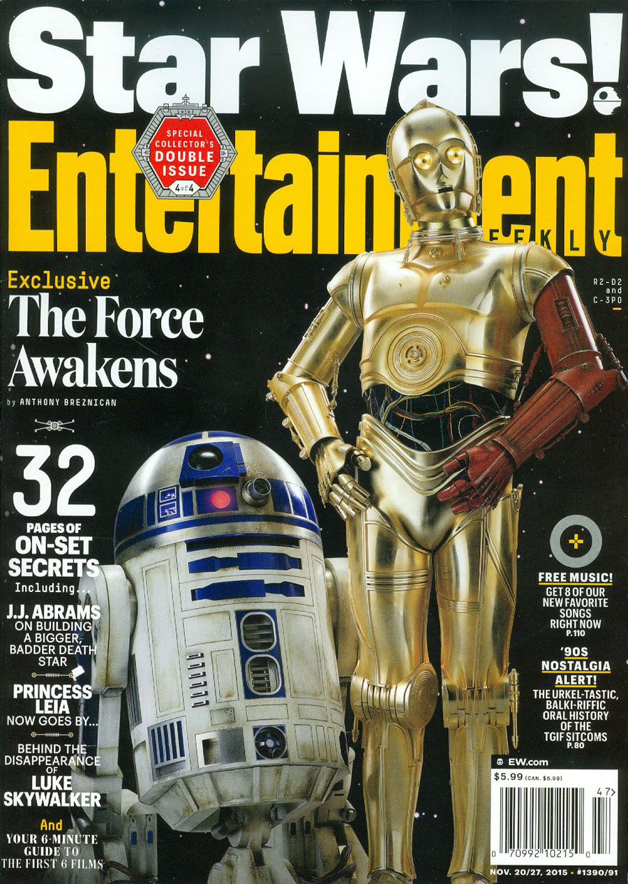Entertainment Weekly #1390 Nov 20 / #1391 Nov 27 2015 Star Wars Special