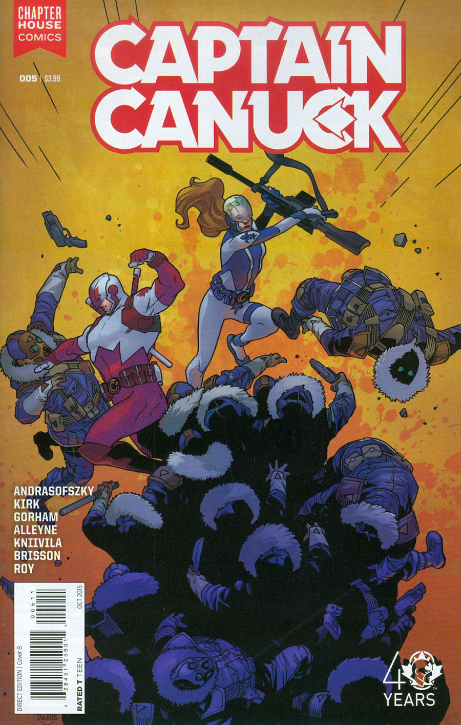 Captain Canuck Vol 2 #5 Cover B Regular Leonard Kirk & Paris Alleyne Cover