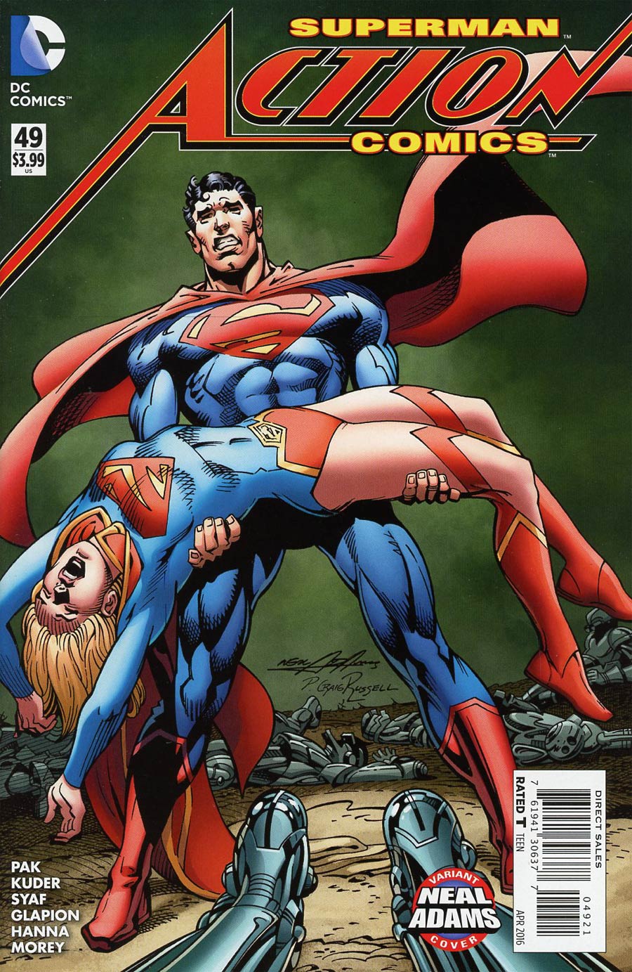 Action Comics Vol 2 #49 Cover B Variant Neal Adams Cover