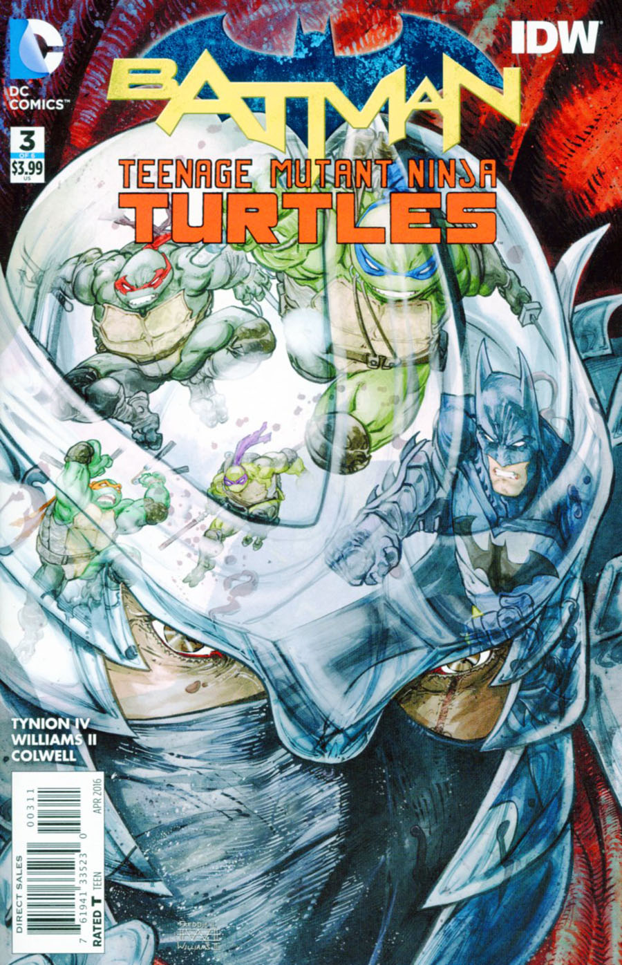 Batman Teenage Mutant Ninja Turtles #3 Cover A 1st Ptg Regular Freddie E Williams II Cover
