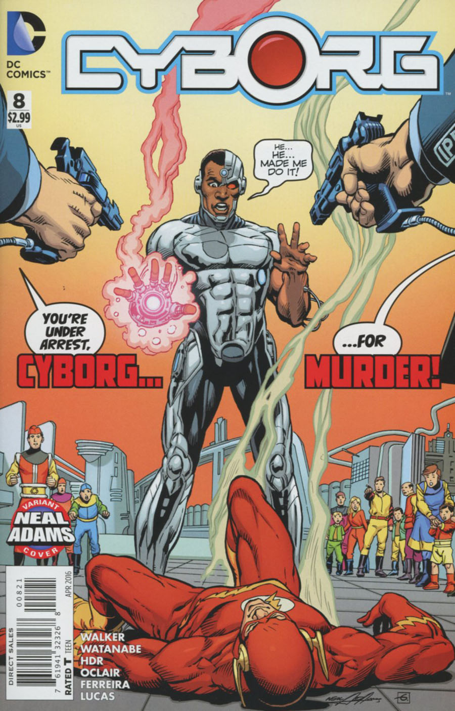 Cyborg #8 Cover B Variant Neal Adams Cover