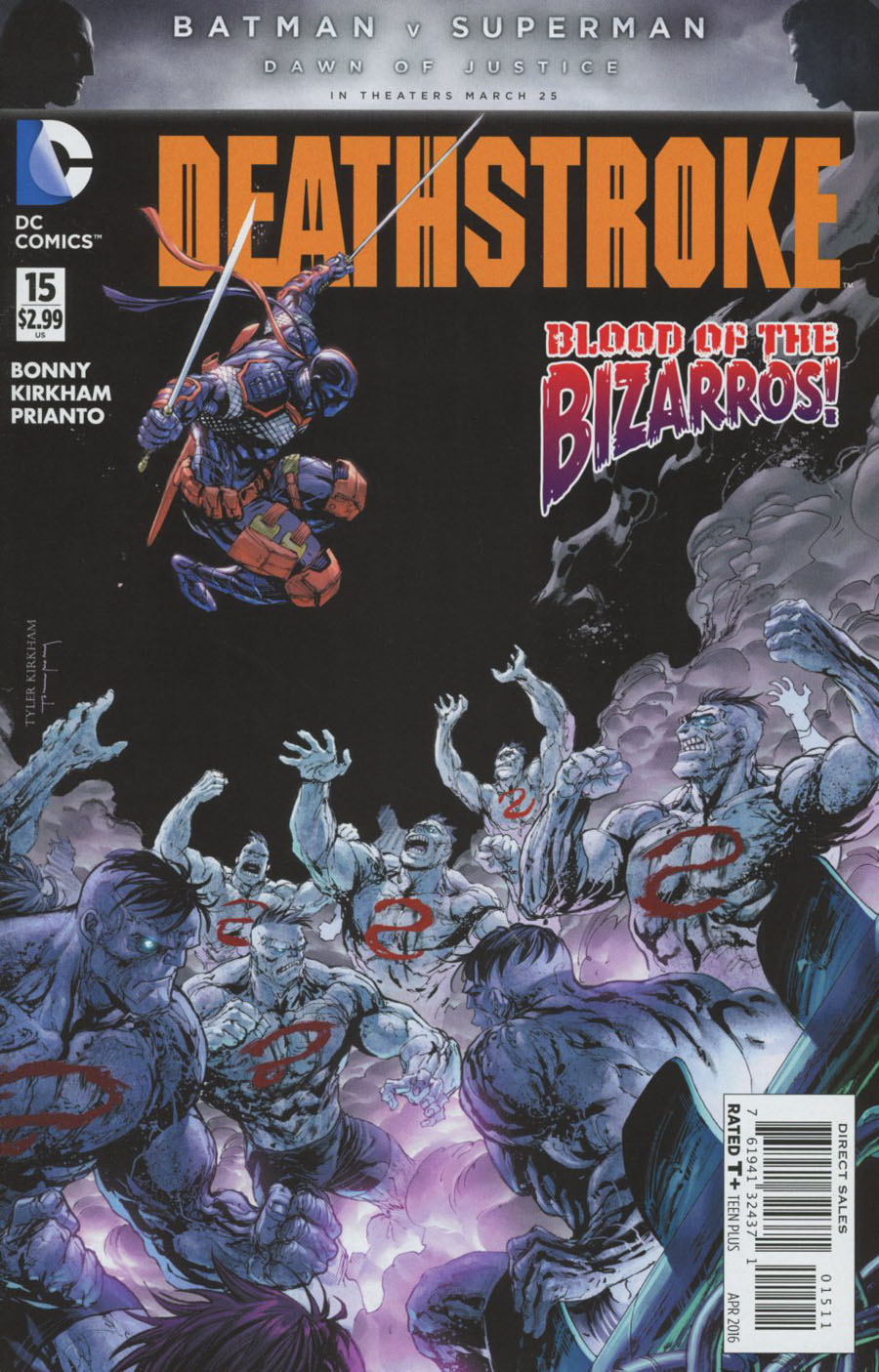 Deathstroke Vol 3 #15 Cover A Regular Tyler Kirkham Cover