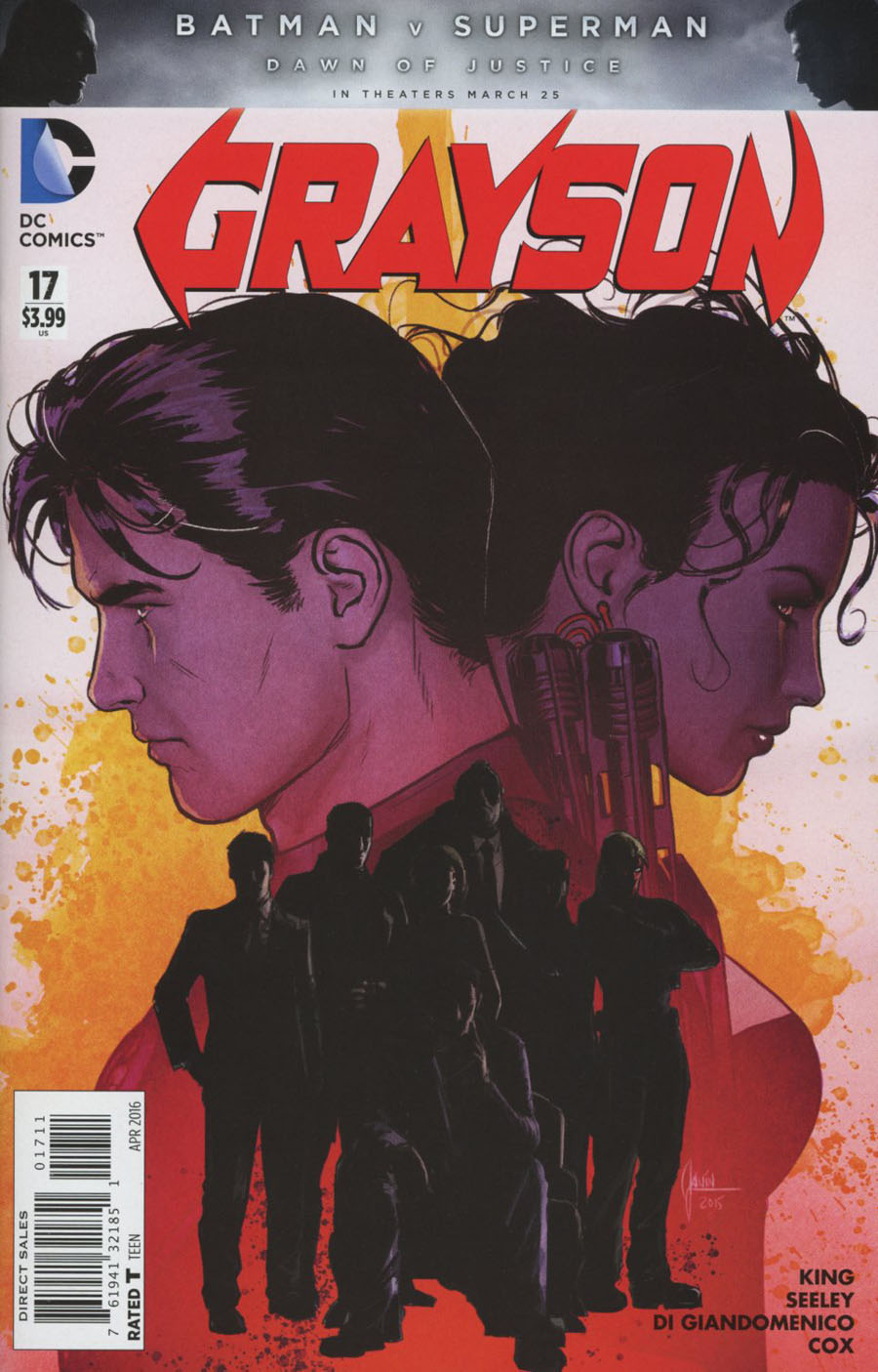 Grayson #17 Cover A Regular Mikel Janin Cover