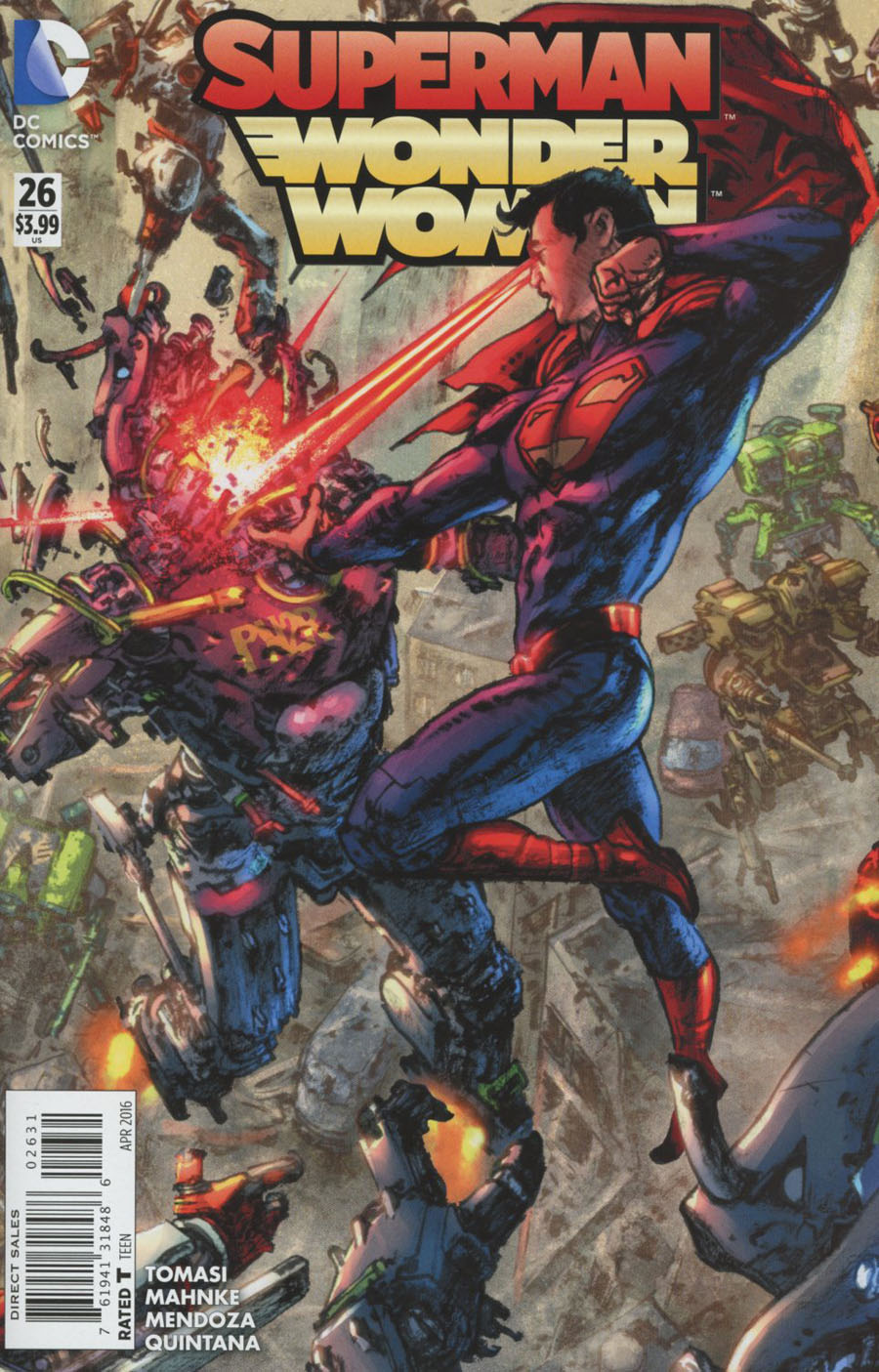 Superman Wonder Woman #26 Cover C Variant Kim Jung Gi Superman Triptych Cover