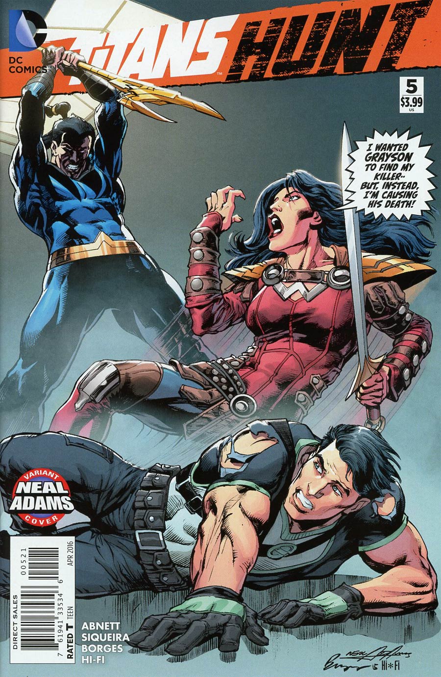 Titans Hunt #5 Cover B Variant Neal Adams Cover