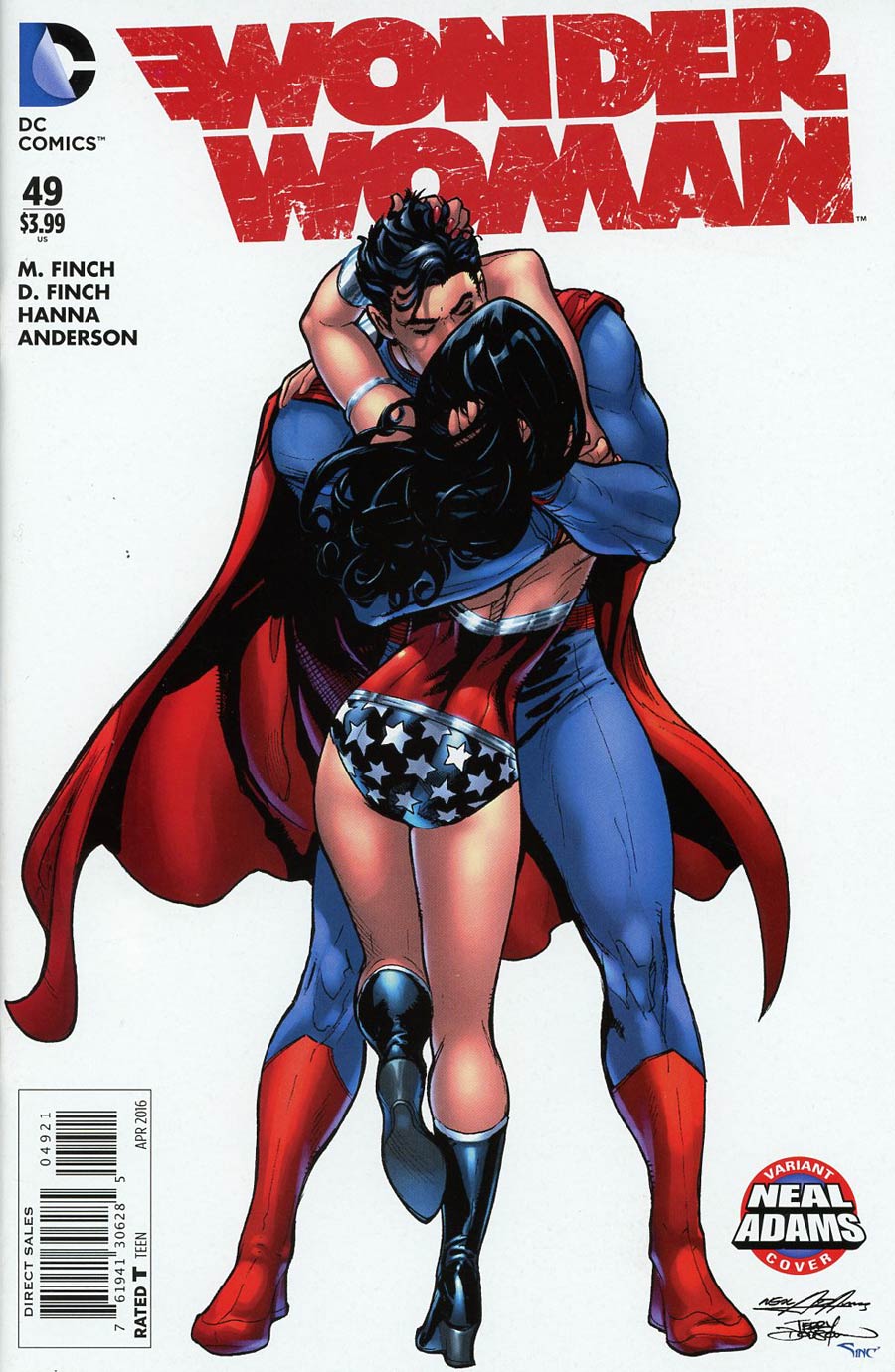Wonder Woman Vol 4 #49 Cover B Variant Neal Adams Cover
