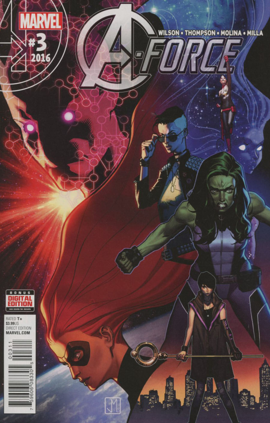 A-Force Vol 2 #3 Cover A Regular Jorge Molina Cover