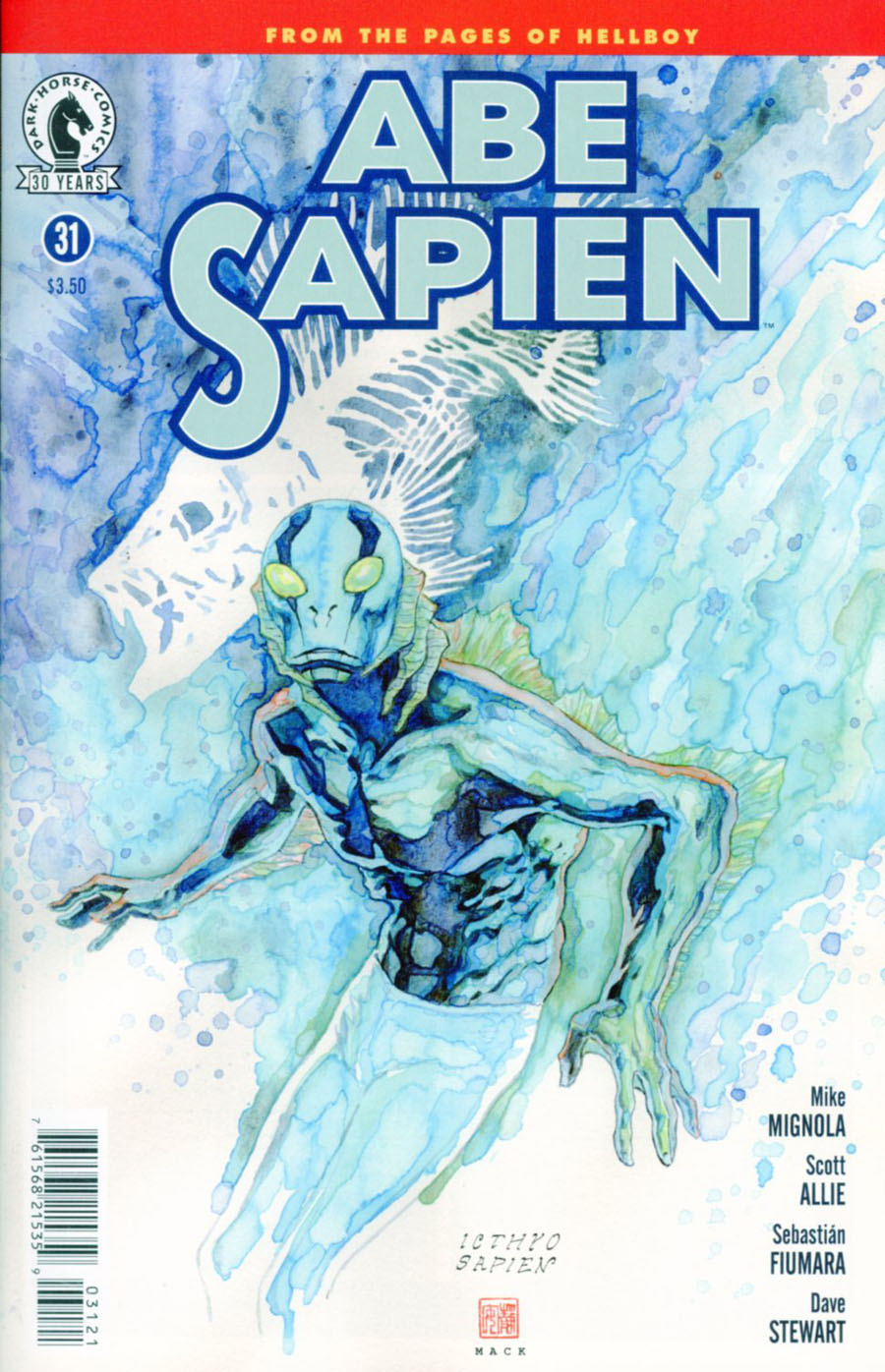 Abe Sapien #31 Cover B Variant David Mack Cover