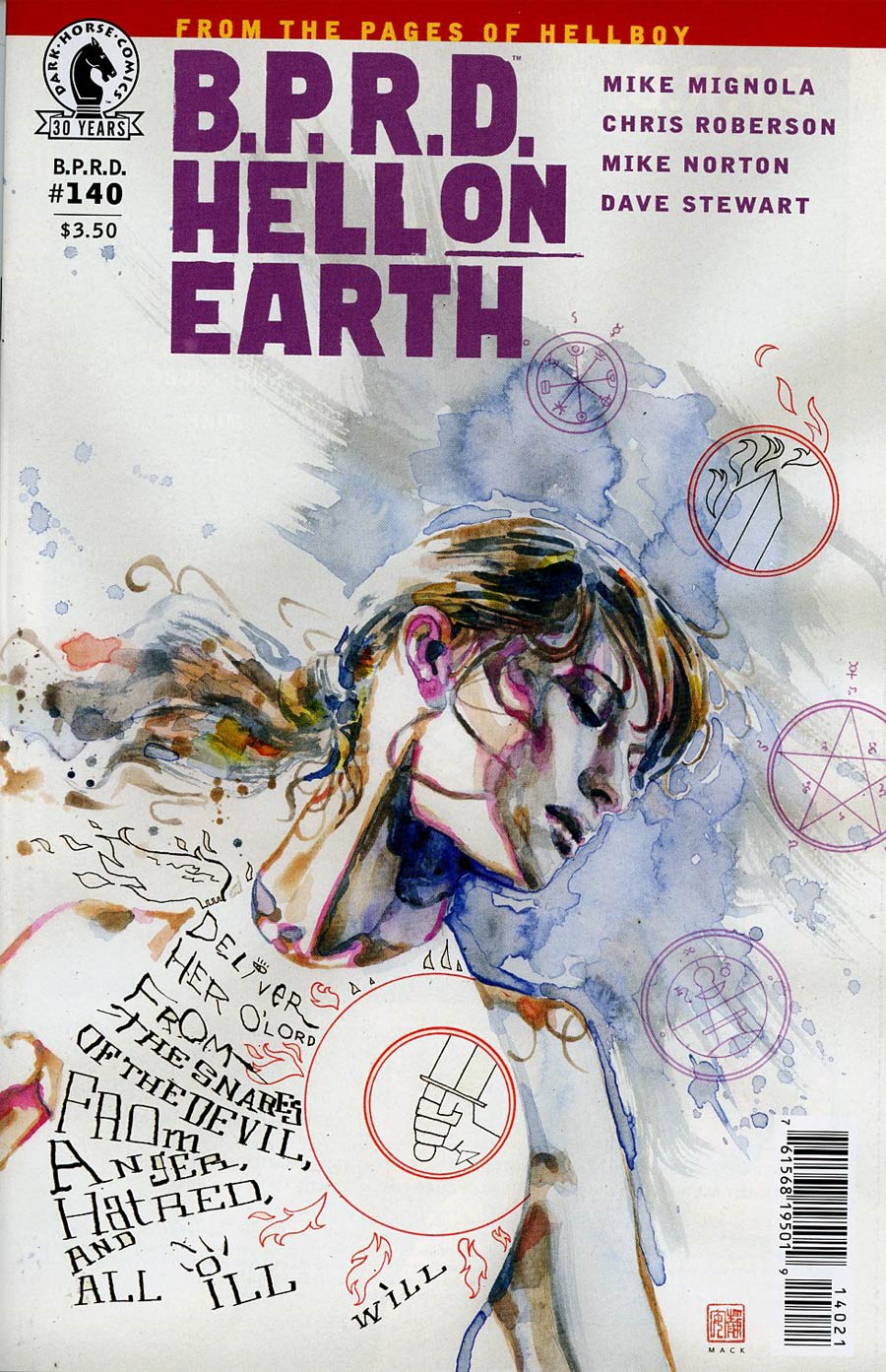 BPRD Hell On Earth #140 Cover B Variant David Mack Cover
