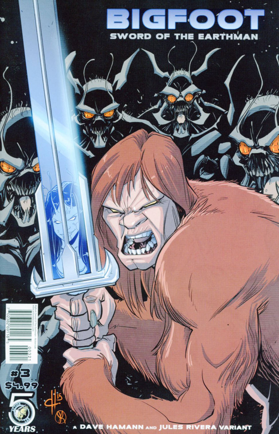 Bigfoot Sword Of The Earthman #3 Cover B Variant Dave Hamann & Jules Rivera Cover
