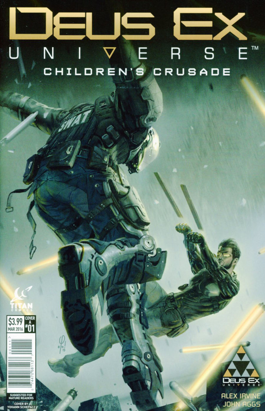 Deus Ex Universe Childrens Crusade #1 Cover A Regular Yohann Schepacz Concept Design Cover