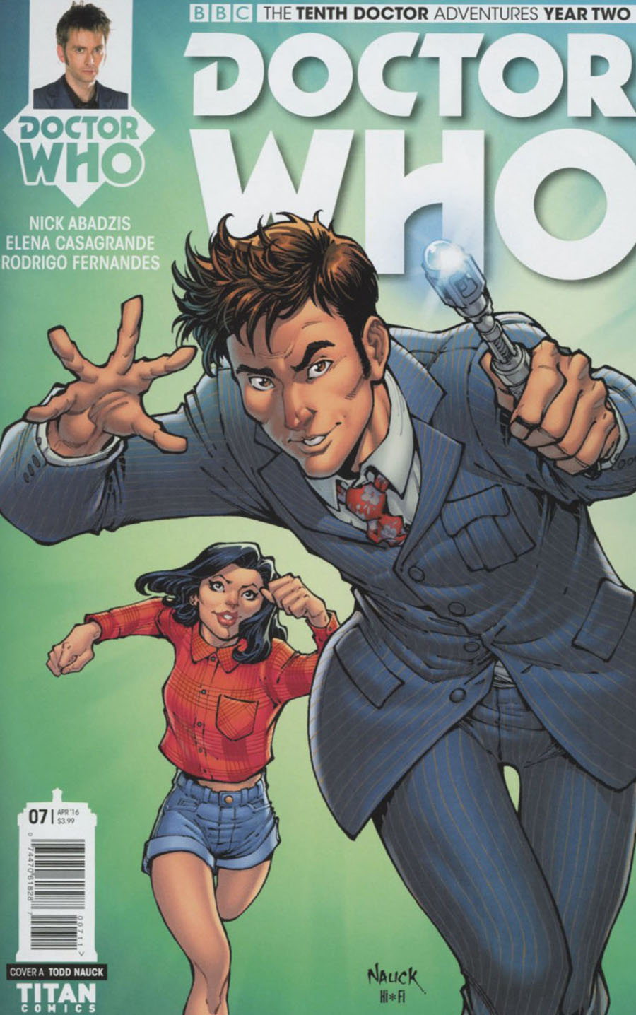 Doctor Who 10th Doctor Year Two #7 Cover A Regular Todd Nauck Cover