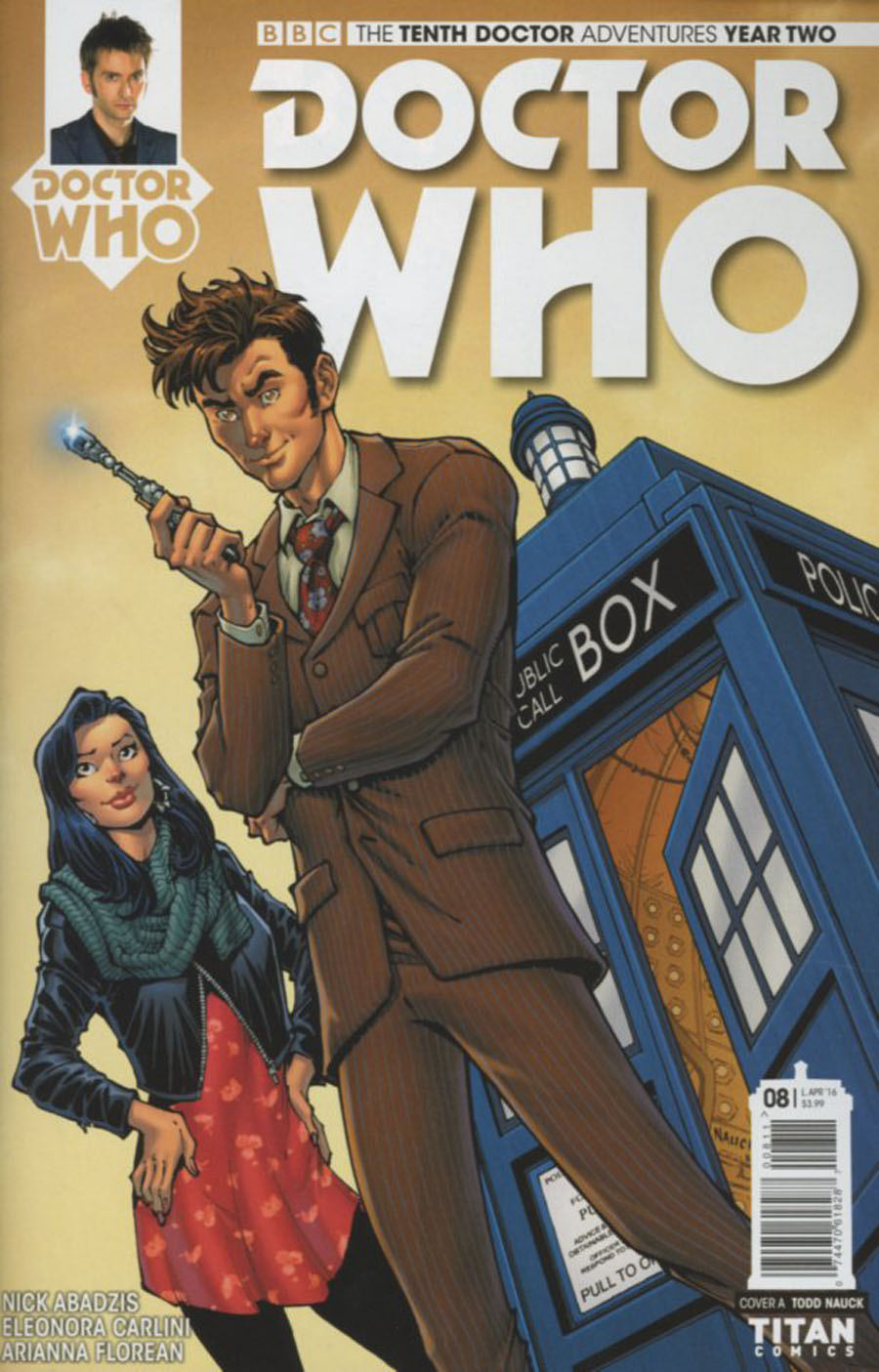 Doctor Who 10th Doctor Year Two #8 Cover A Regular Todd Nauck Cover
