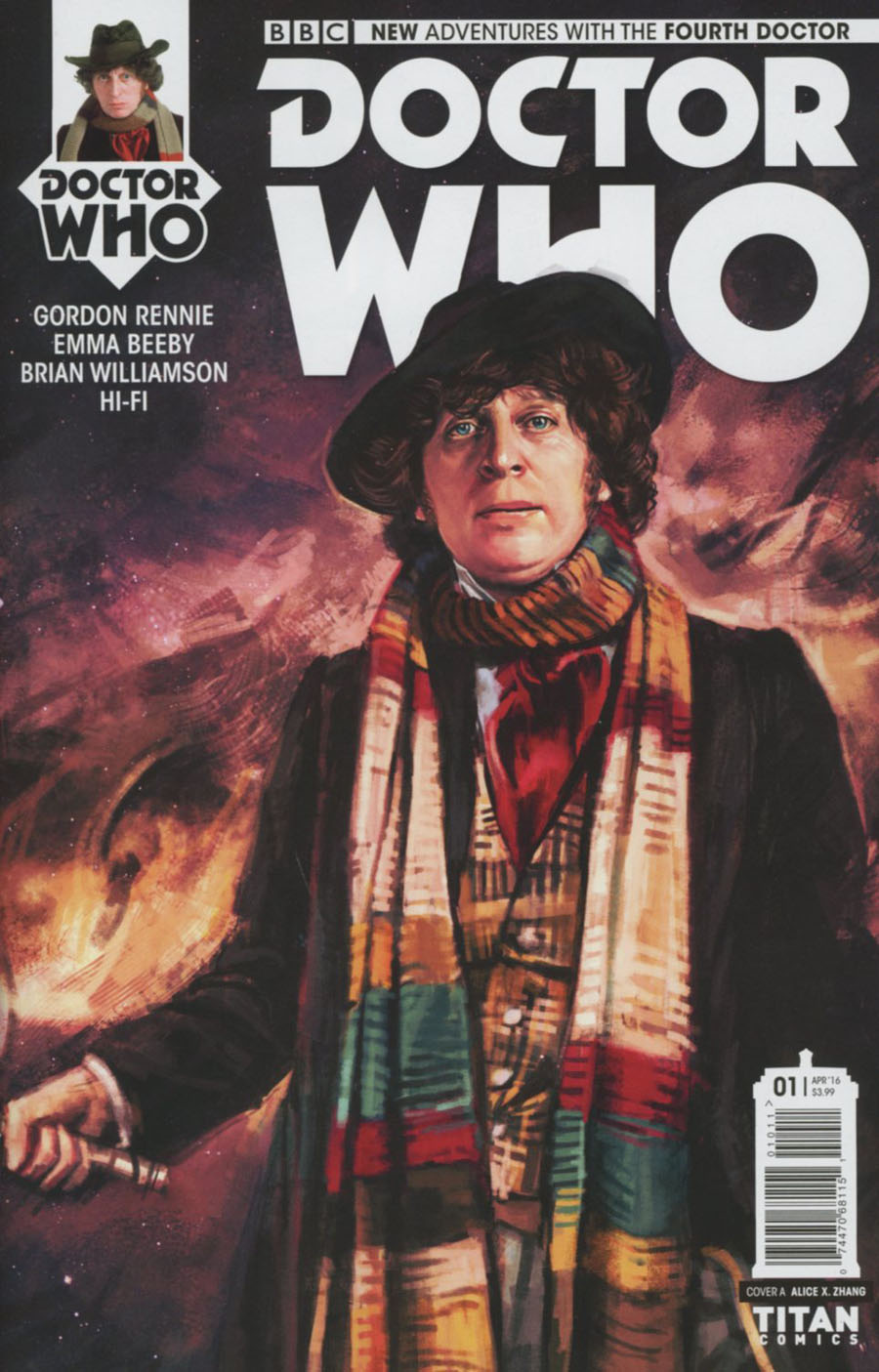 Doctor Who 4th Doctor #1 Cover A Regular Alice X Zhang Cover