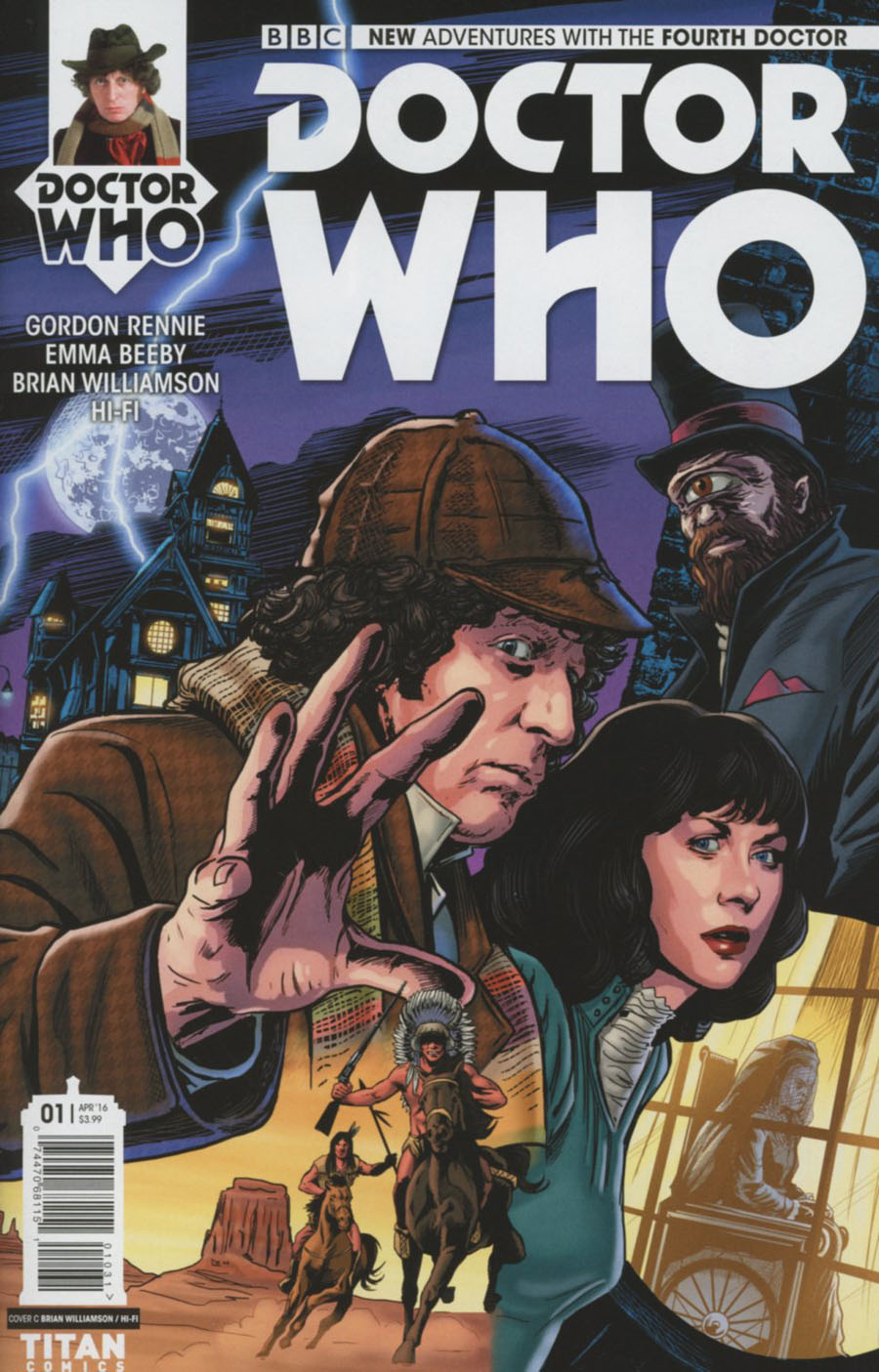 Doctor Who 4th Doctor #1 Cover C Variant Brian Williamson Cover