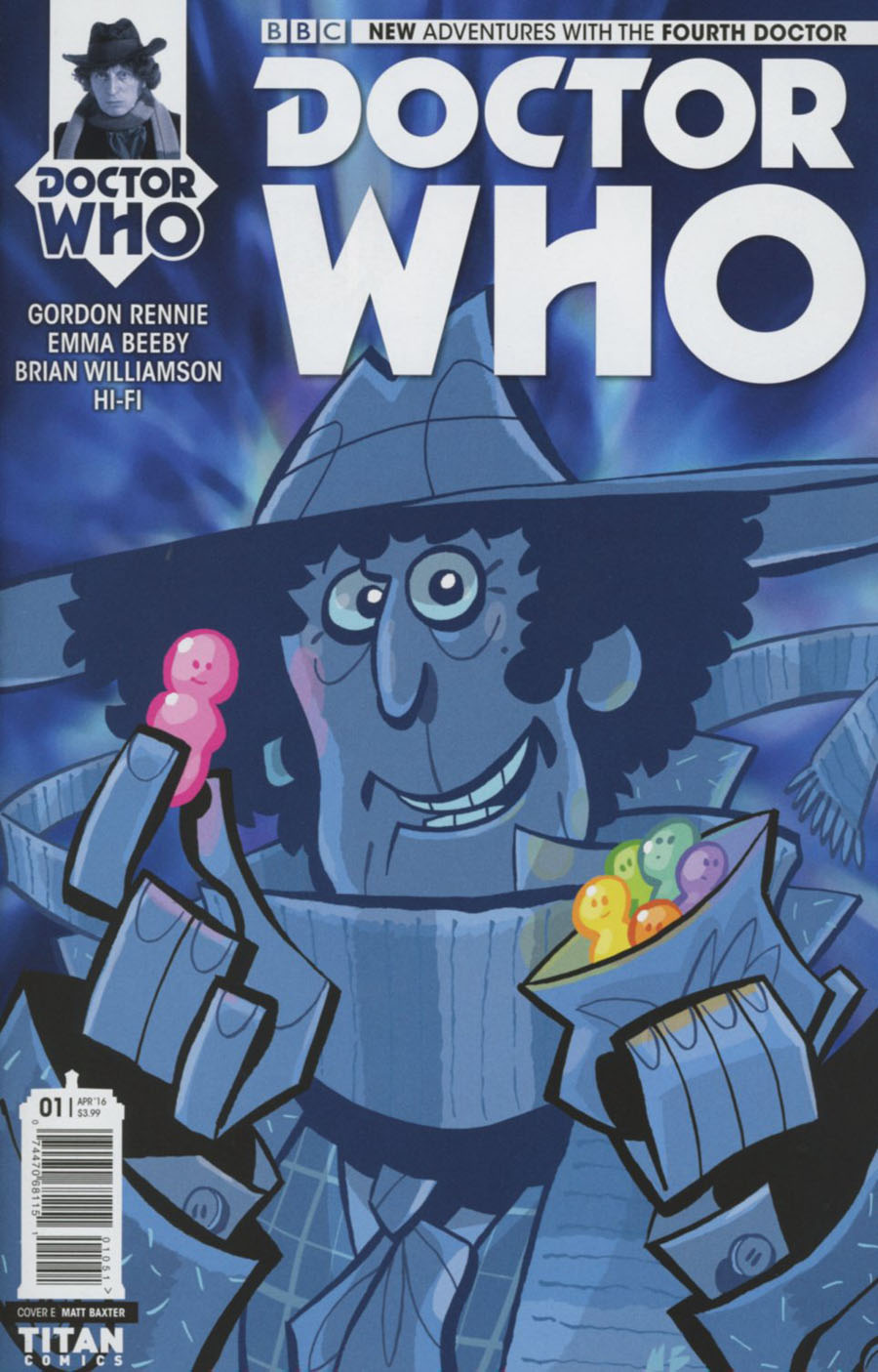 Doctor Who 4th Doctor #1 Cover E Variant Matt Baxter Cover