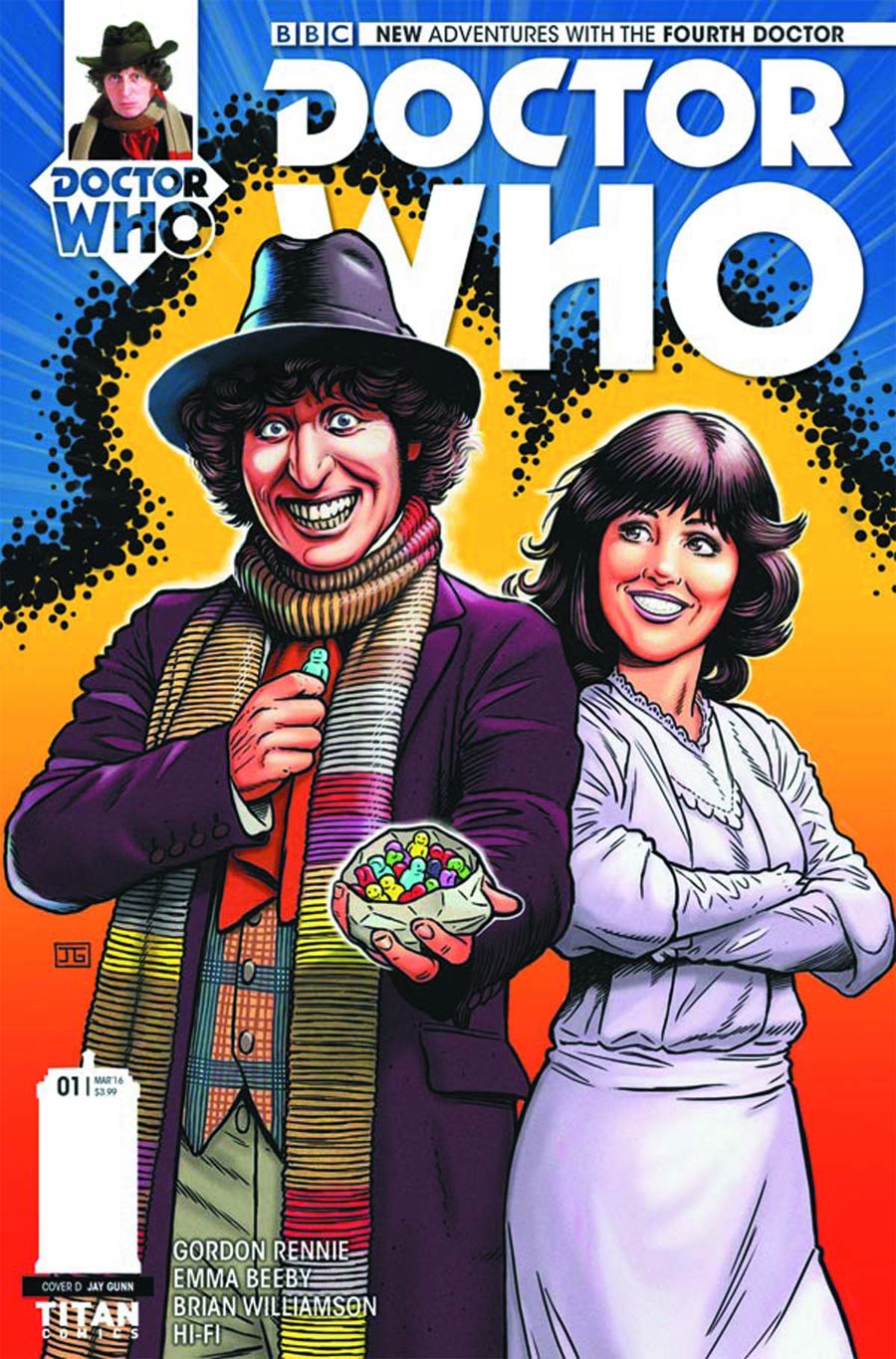 Doctor Who 4th Doctor #1 Cover F Variant Jay Gunn Cover