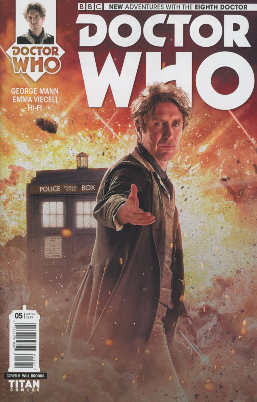 Doctor Who 8th Doctor #5 Cover B Variant Photo Subscription Cover