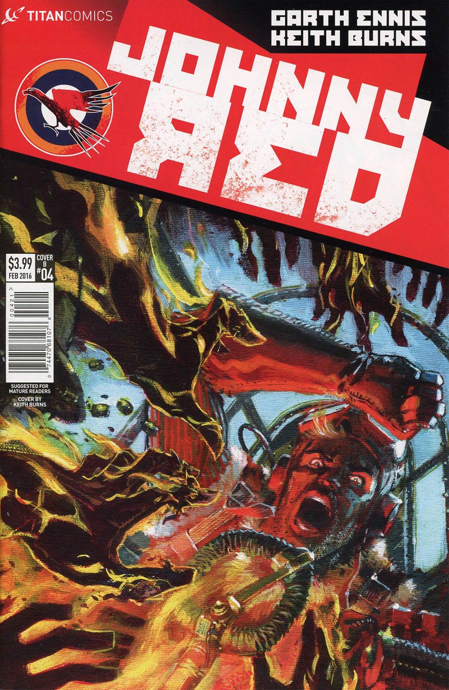 Johnny Red #4 Cover B Variant Keith Burns Subscription Cover
