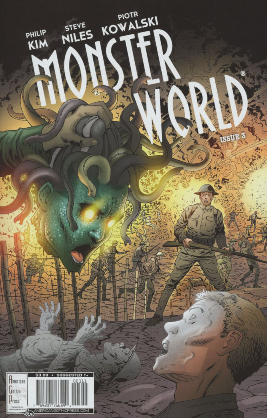 Famous Monsters Presents Monster World #3 Cover A Regular Piotr Kowalski Cover