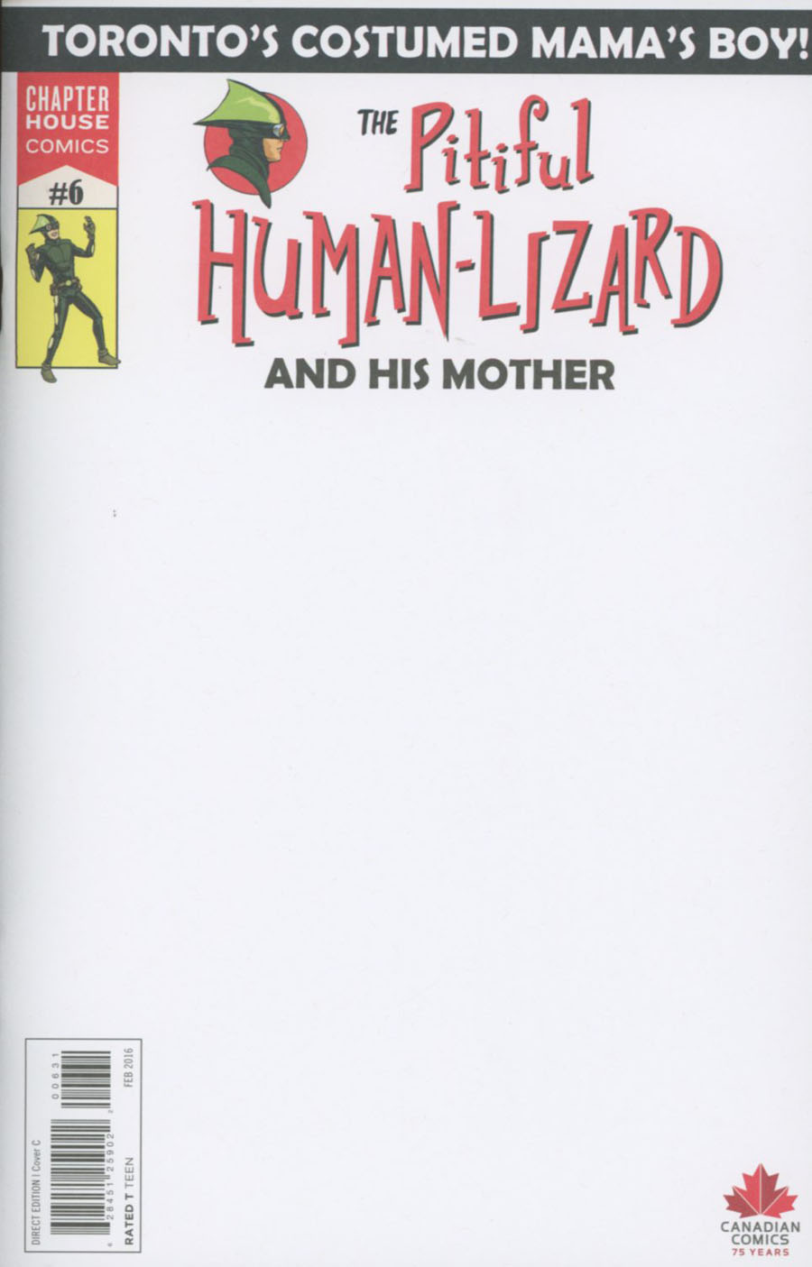 Pitiful Human-Lizard #6 Cover C Variant Blank Cover