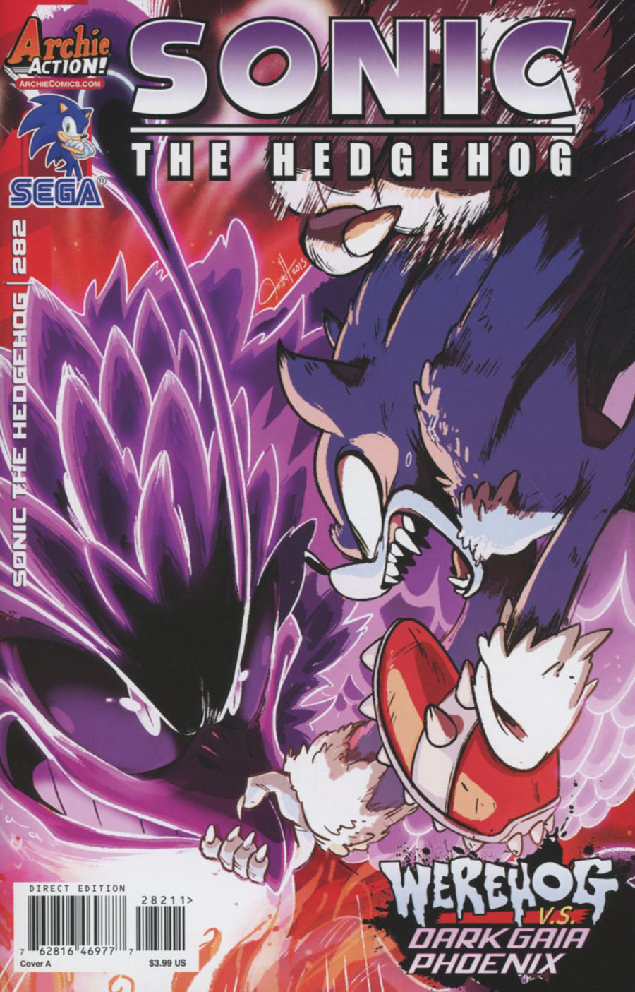 Sonic The Hedgehog Vol 2 #282 Cover A Regular Tyson Hesse Cover