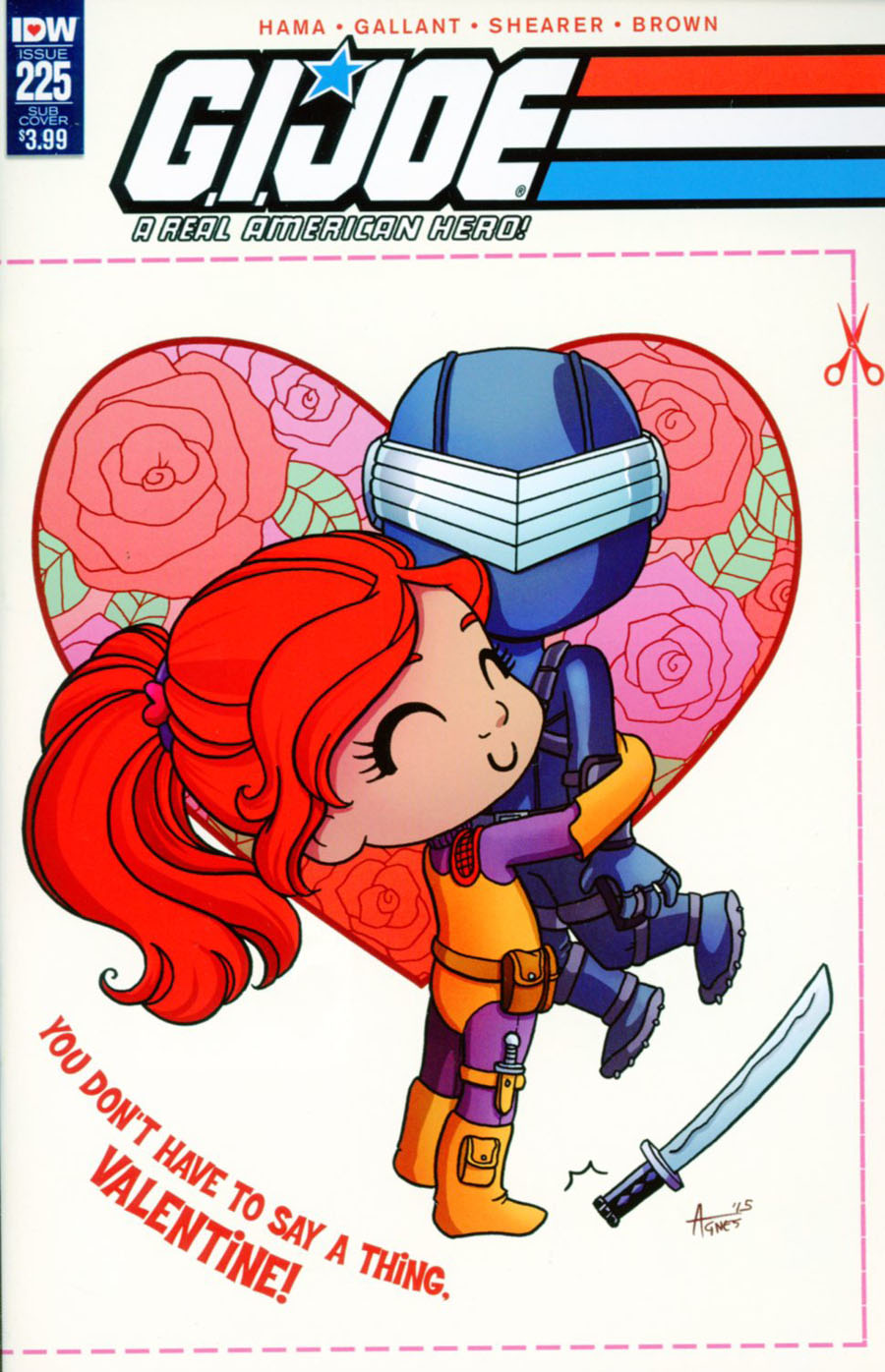 GI Joe A Real American Hero #225 Cover C Variant Agnes Garbowska Valentines Day Card Cover