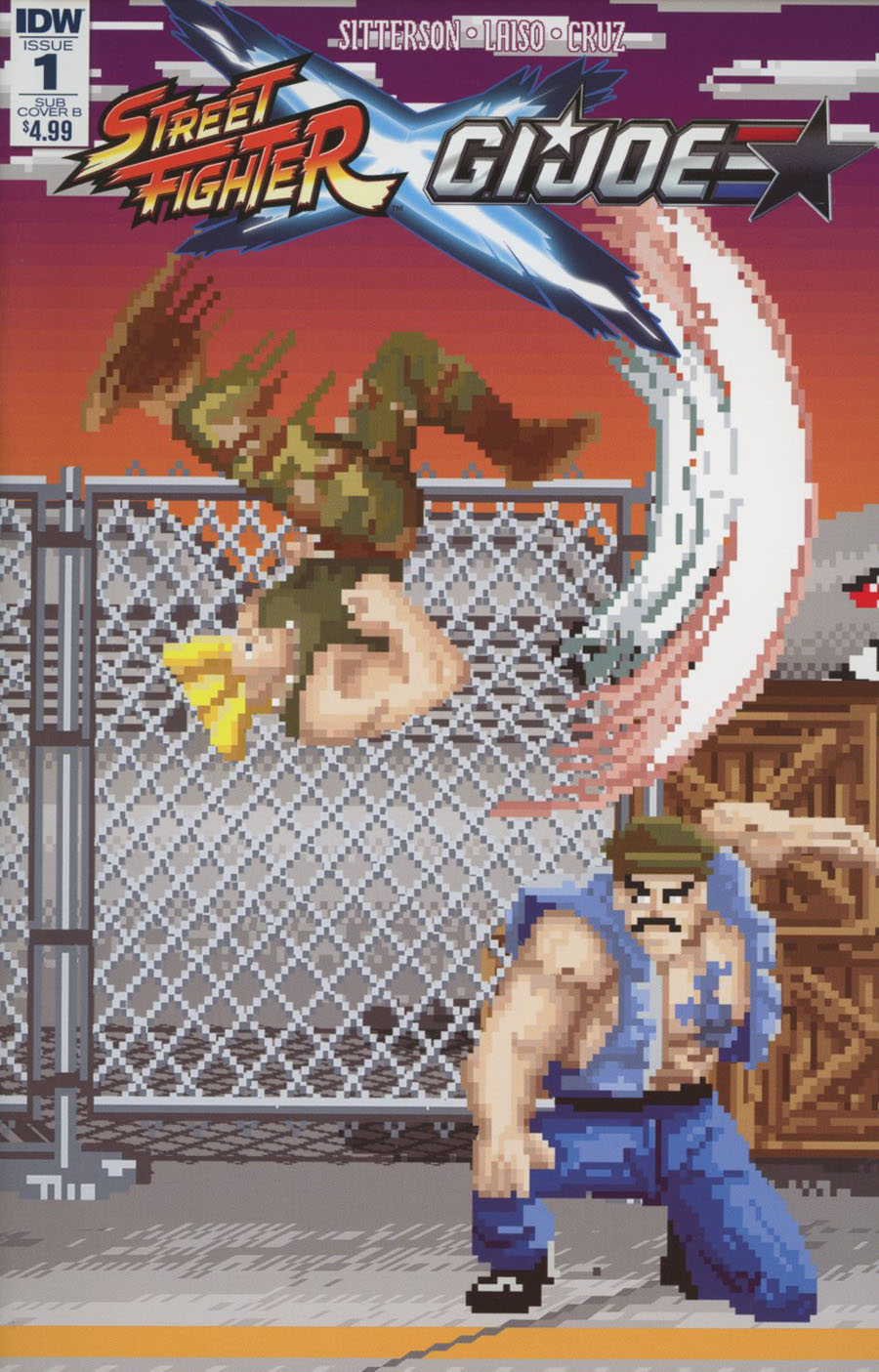 Street Fighter x GI Joe #1 Cover B Variant Matt Waite Cover