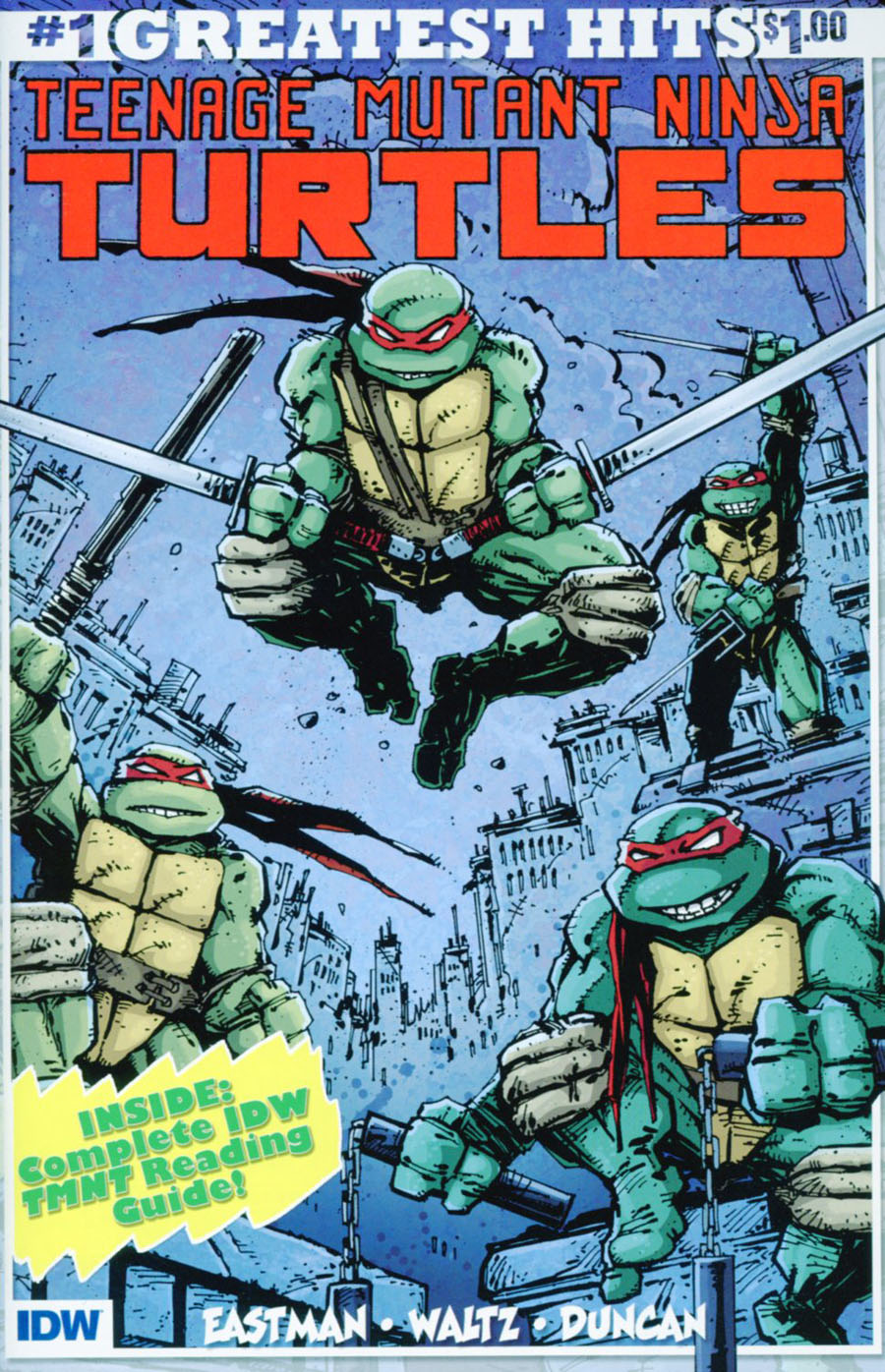 Teenage Mutant Ninja Turtles Vol 5 #1 Cover M IDW Greatest Hits