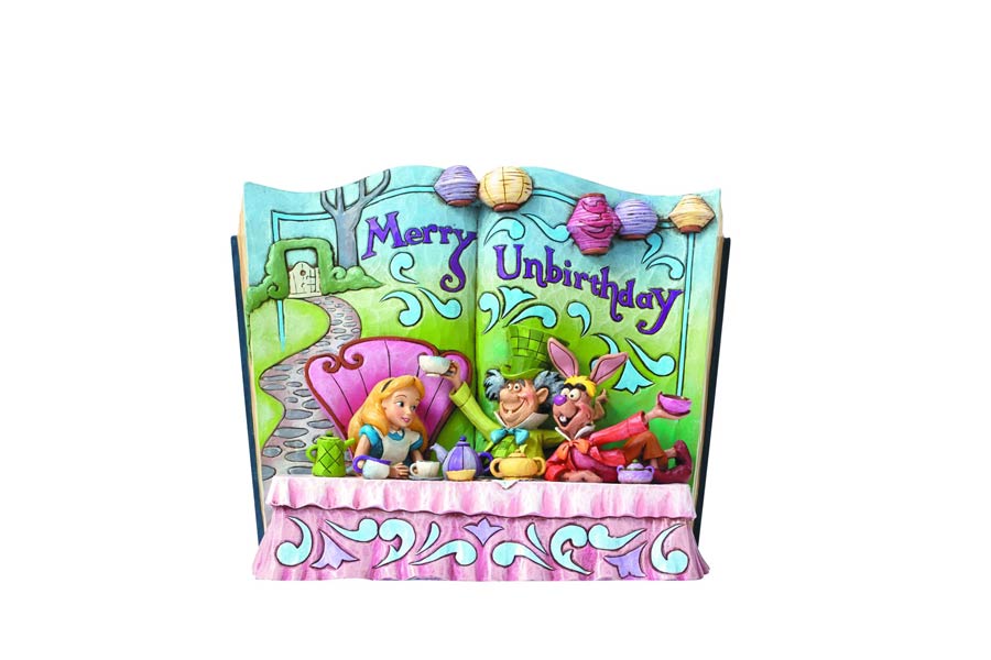 Disney Traditions Alice In Wonderland Storybook Figurine