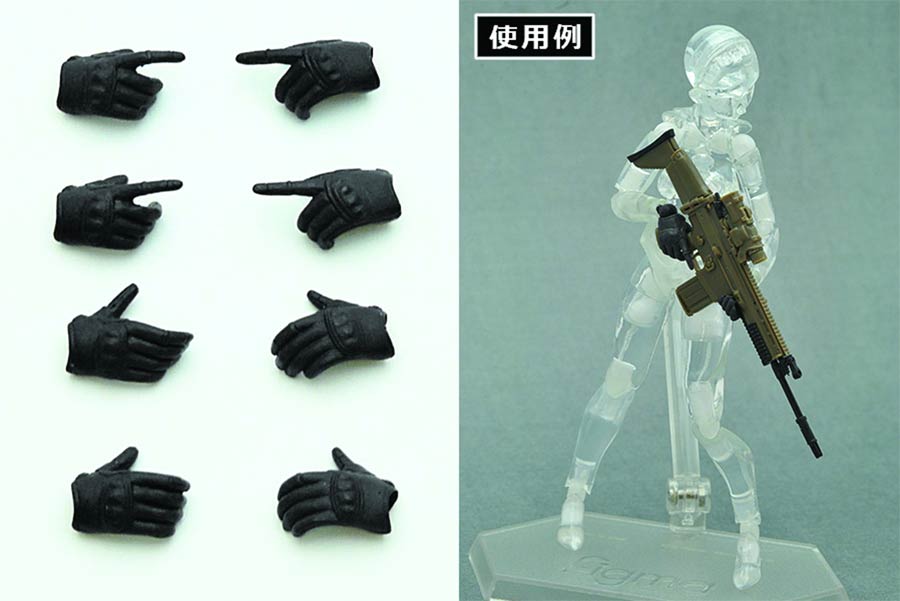 Little Armory OP3 Figma Tactical Gloves Black Version 10-Piece Display