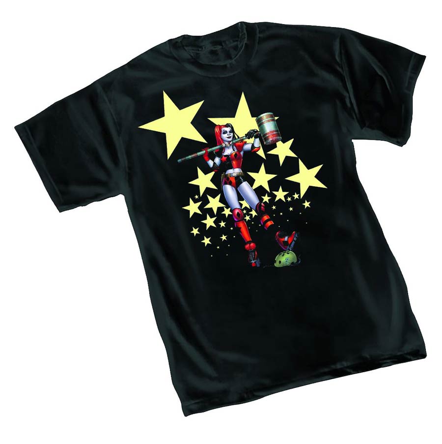 Harley Quinn Stars By Amanda Conner T-Shirt Large