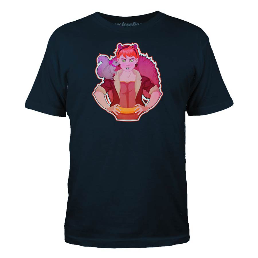 Squirrel Girl Unbeaten Doreen Navy T-Shirt Large