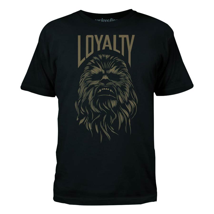 Star Wars Chewbacca Loyalty Black T-Shirt Large