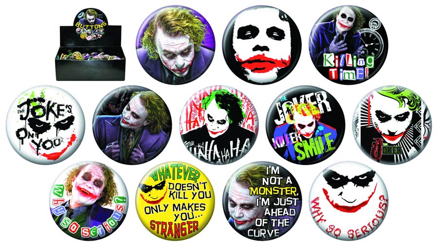The Dark Knight Joker Button 144-Piece Assortment Case