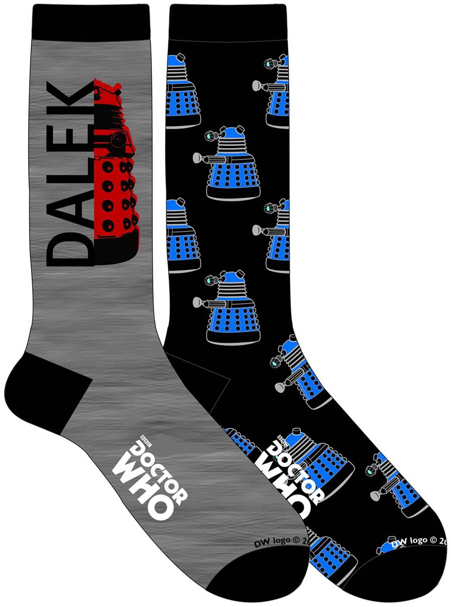 Doctor Who Crew Sock 2-Pack - Dalek